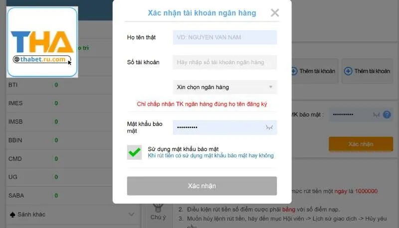 Bạn không được dùng tài khoản người khác