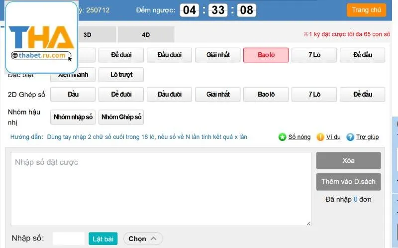 Đa dạng loại hình số đề thú vị