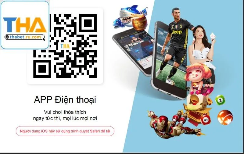 Quét mã QR tải Thabet 